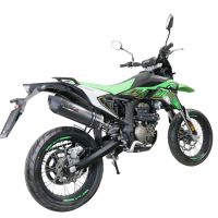 Pot echappement compatible avec KL MOTOR KXE 125 2022-2023, Furore Evo4 Poppy, Échappement légal, homologué,silencieux avec catalyseur, db killer amovible et tuyau de liaison spécifique 