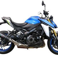 Pot echappement compatible avec Suzuki Gsx-S 1000 GT 2021-2025, Furore Evo4 Poppy, Échappement légal, homologué,silencieux avec db killer amovible et tuyau de liaison spécifique 