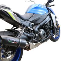 Pot echappement compatible avec Suzuki Gsx-S 950 2017-2020, Furore Evo4 Nero, Échappement légal, homologué,silencieux avec db killer amovible et tuyau de liaison spécifique 