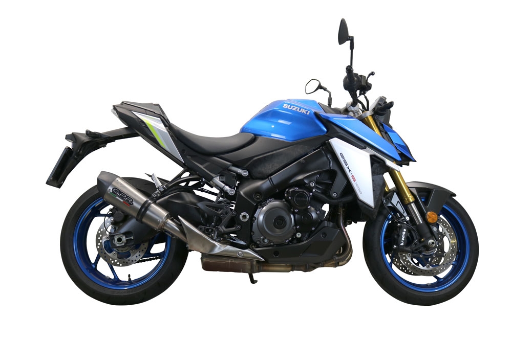 GPR pot echappement compatible avec  Suzuki Gsx-S 1000 GT 2021-2025, New Grand Prix Evo Titanium, Échappement légal, homologué,silencieux avec db killer amovible et tuyau de liaison spécifique 