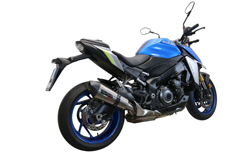 GPR pot echappement compatible avec  Suzuki Gsx-S 1000 GT 2021-2025, New Grand Prix Evo Titanium, Échappement légal, homologué,silencieux avec db killer amovible et tuyau de liaison spécifique 