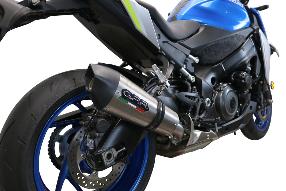 GPR pot echappement compatible avec  Suzuki Gsx-S 1000 GT 2021-2025, New Grand Prix Evo Titanium, Échappement légal, homologué,silencieux avec db killer amovible et tuyau de liaison spécifique 
