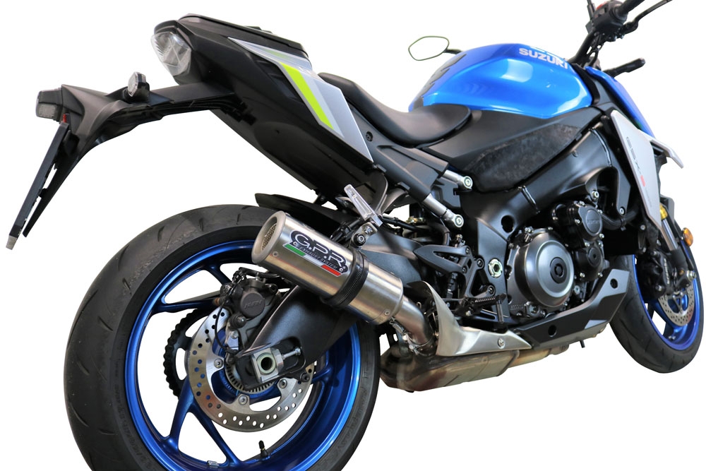 Pot echappement compatible avec Suzuki Gsx-S 1000 F 2017-2020, M3 Inox , Échappement légal, homologué,silencieux avec db killer amovible et tuyau de liaison spécifique 