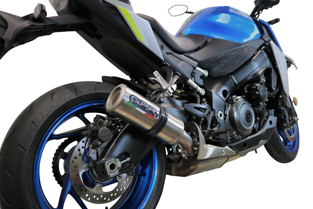 Pot echappement compatible avec Suzuki Gsx-S 1000 F 2017-2020, M3 Inox , Échappement légal, homologué,silencieux avec db killer amovible et tuyau de liaison spécifique 