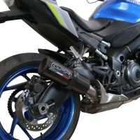 Pot echappement compatible avec Suzuki Gsx-S 1000 F 2021-2025, M3 Titanium Natural, Échappement légal, homologué,silencieux avec db killer amovible et tuyau de liaison spécifique 