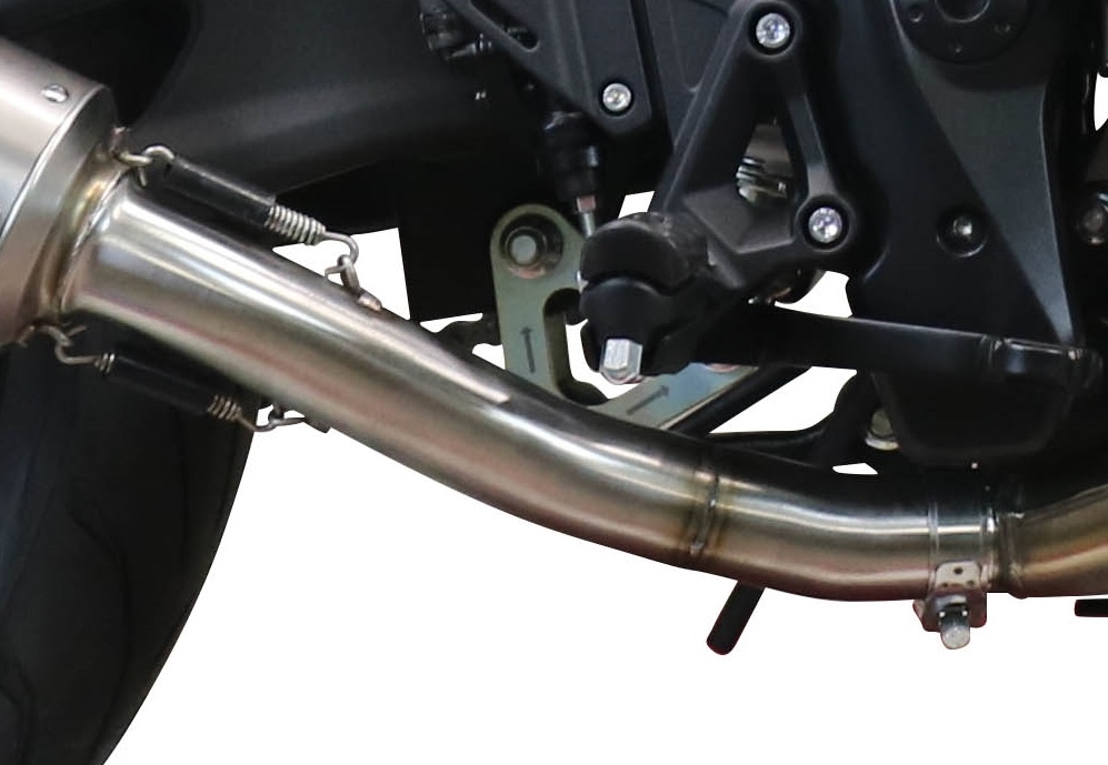 Pot echappement compatible avec Voge 500R 2021-2024, Furore Poppy, Pot échappement racing, avec les tuyaux de liaison, article sans homologation 