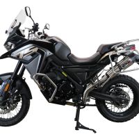 GPR pot echappement compatible avec  Voge 650DSX 2021-2024, New Grand Prix Evo Titanium, Échappement légal, homologué,silencieux avec catalyseur, db killer amovible et tuyau de liaison spécifique 
