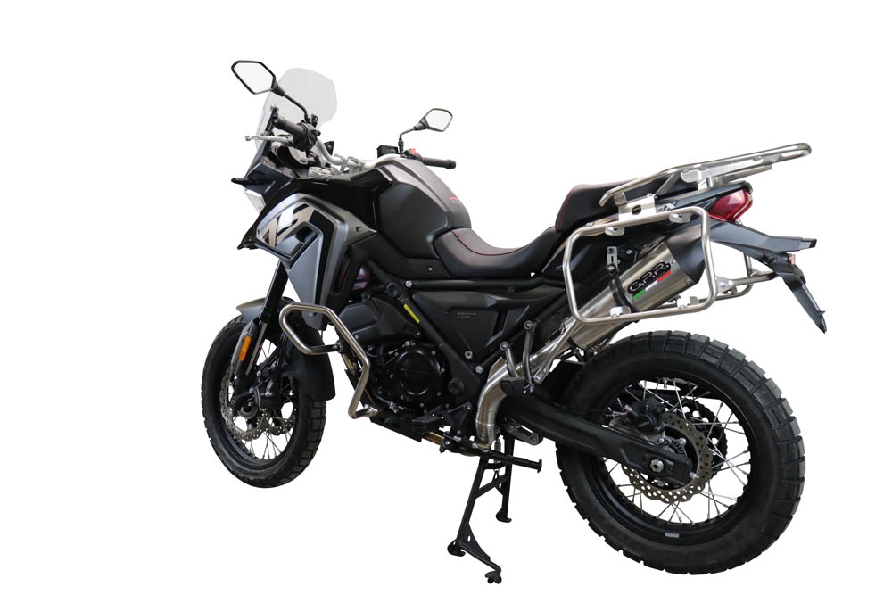 GPR pot echappement compatible avec  Voge 650DSX 2021-2024, New Grand Prix Evo Titanium, Échappement légal, homologué,silencieux avec catalyseur, db killer amovible et tuyau de liaison spécifique 