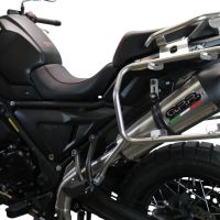 GPR pot echappement compatible avec  Voge 650DSX 2021-2024, New Grand Prix Evo Titanium, Échappement légal, homologué,silencieux avec catalyseur, db killer amovible et tuyau de liaison spécifique 