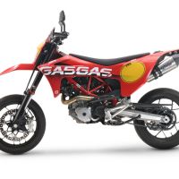 GPR pot echappement compatible avec  Gas Gas SM 700 2023-2024, New Grand Prix Evo Titanium, Pot Échappement slip-on homologué, légal, avec db killer amovible, tuyau de liaison et catalyseur 