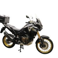 Top case en aluminium, couleur argent avec plaque spécifique incluse Top-case GPR TECH compatible avec  Honda Crf 1100 L Africa Twin 2020/2024 e5