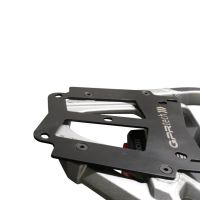 Top case en aluminium, couleur argent avec plaque spécifique incluse Top-case GPR TECH compatible avec  Honda Crf 1100 L Africa Twin 2020/2024 e5