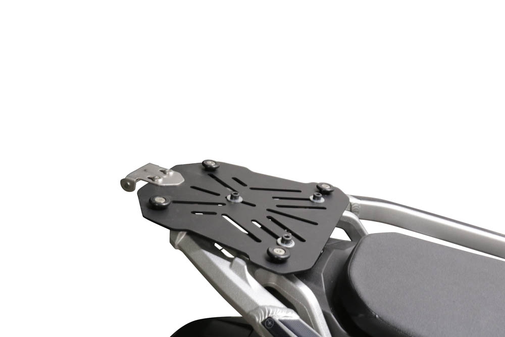 Top case en aluminium, couleur argent avec plaque spécifique incluse Top-case GPR TECH compatible avec  Honda Crf 1100 L Africa Twin 2020/2024 e5