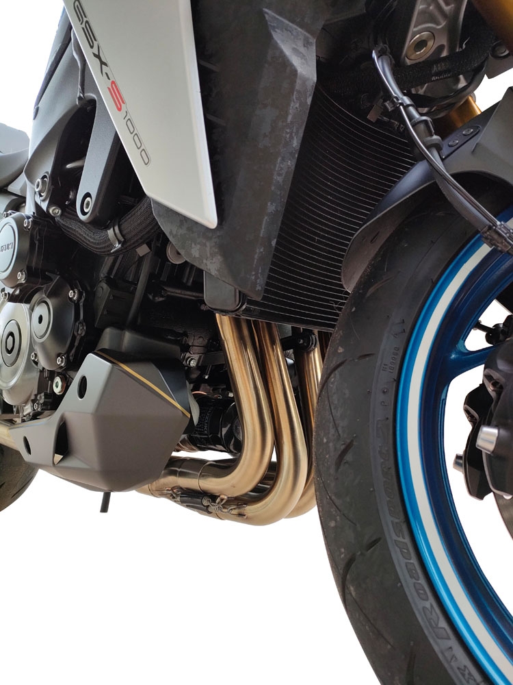 Pot echappement compatible avec Suzuki Gsx-S 1000 2015-2016, Decatalizzatore, Suppresseur de cataliseu, décatalyseurr, article sans homologation 