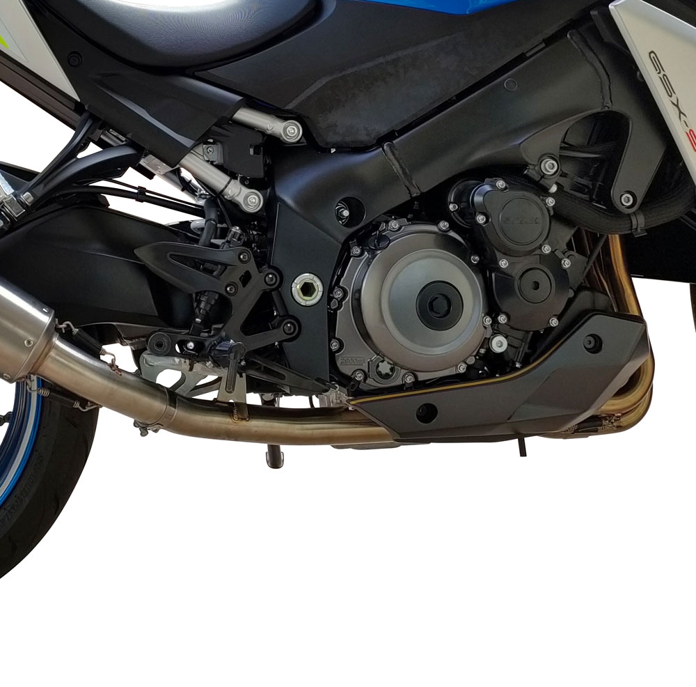 Pot echappement compatible avec Suzuki Gsx-S 1000 2015-2016, Decatalizzatore, Suppresseur de cataliseu, décatalyseurr, article sans homologation 