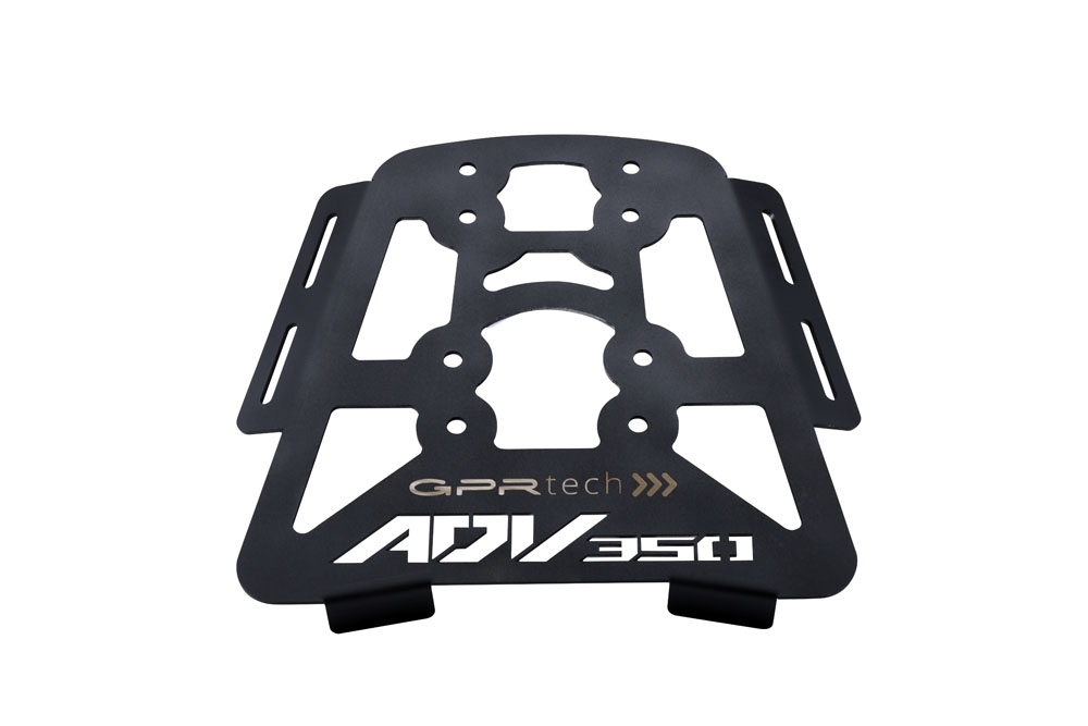 Top case en aluminium, couleur argent avec plaque spécifique incluse Top-case GPR TECH compatible avec  Honda Adv 350 2022/2024 e5