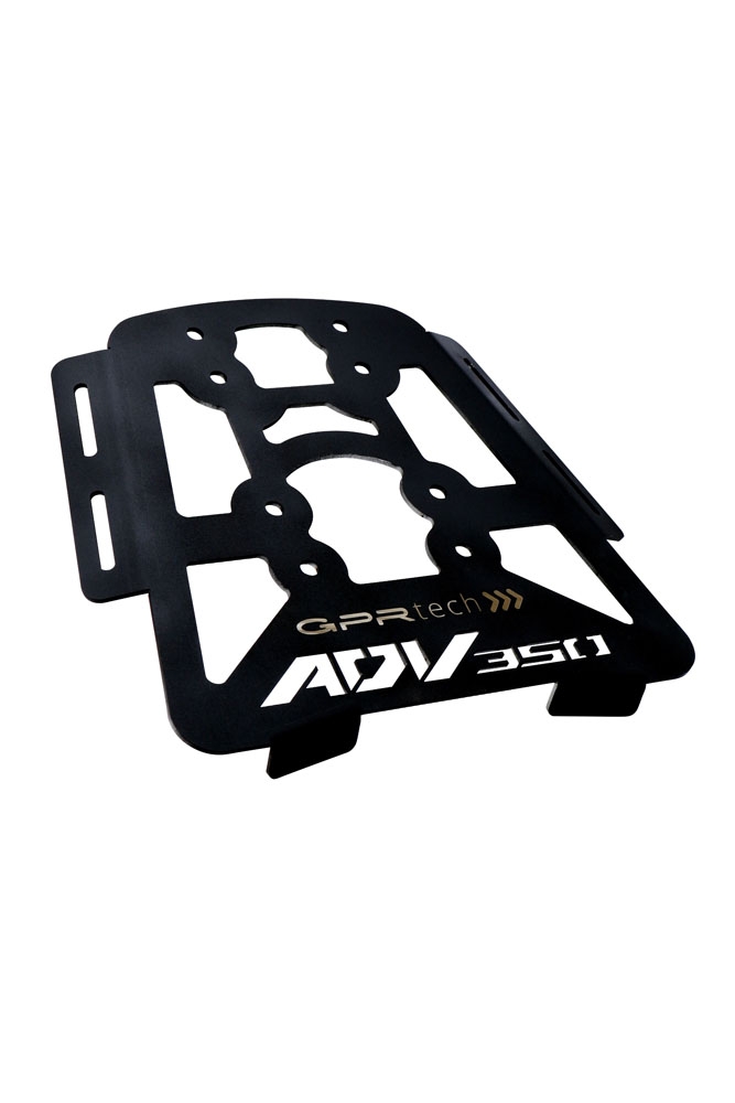 Top case en aluminium, couleur argent avec plaque spécifique incluse Top-case GPR TECH compatible avec  Honda Adv 350 2022/2024 e5