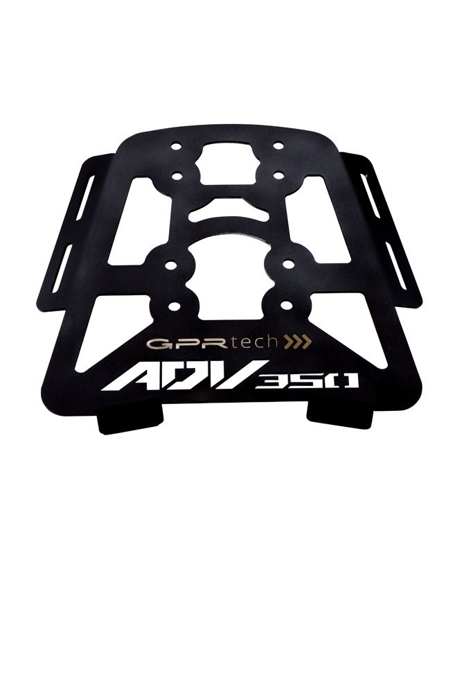 Top case en aluminium, couleur argent avec plaque spécifique incluse Top-case GPR TECH compatible avec  Honda Adv 350 2022/2024 e5