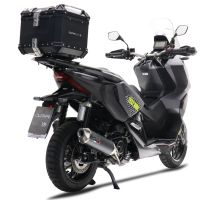 Pot echappement compatible avec Honda Adv 350 2022-2024, Pentascooter, Échappement légal, homologué,silencieux avec db killer amovible, catalyseur et tuyau de liaison spécifique 