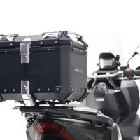 Top case en aluminium, couleur noire avec plaque spécifique incluse Top-case GPR TECH compatible avec  Honda Forza 125 2015/2023