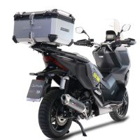 Pot echappement compatible avec Honda Adv 350 2022-2024, Pentascooter, Échappement légal, homologué,silencieux avec db killer amovible, catalyseur et tuyau de liaison spécifique 