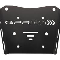 Top case en aluminium, couleur argent avec plaque spécifique incluse Top-case GPR TECH compatible avec  Honda Transalp 750  2023/2024 e5