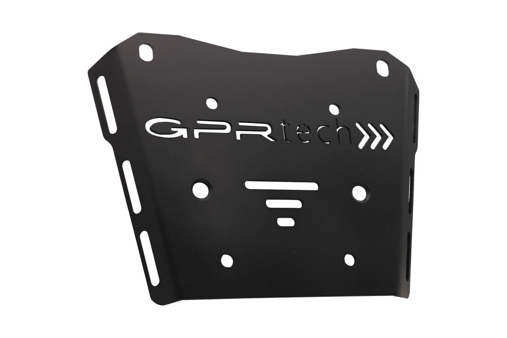 Top case en aluminium, couleur argent avec plaque spécifique incluse Top-case GPR TECH compatible avec  Honda Transalp 750  2023/2024 e5