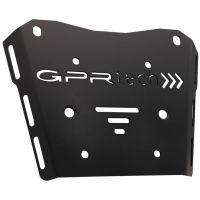 Top case en aluminium, couleur argent avec plaque spécifique incluse Top-case GPR TECH compatible avec  Honda Transalp 750  2023/2024 e5