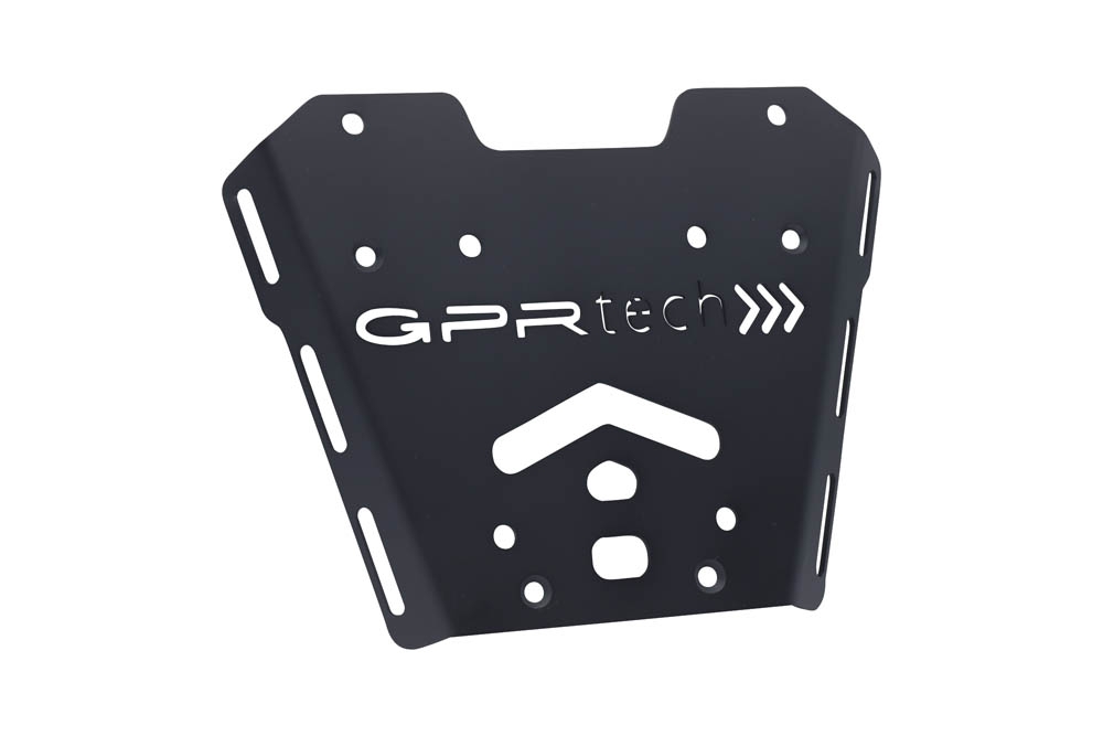 Top case en aluminium, couleur argent avec plaque spécifique incluse GPR TECH compatible avec  Honda X-Adv 750 2017/2020 e4