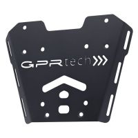 Top case en aluminium, couleur argent avec plaque spécifique incluse GPR TECH compatible avec  Honda X-Adv 750 2017/2020 e4