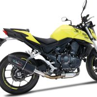 Pot echappement compatible avec Honda CB 750 Hornet 2023-2024, Furore Evo4 Nero, Échappement légal, homologué,silencieux avec db killer amovible et tuyau de liaison spécifique 