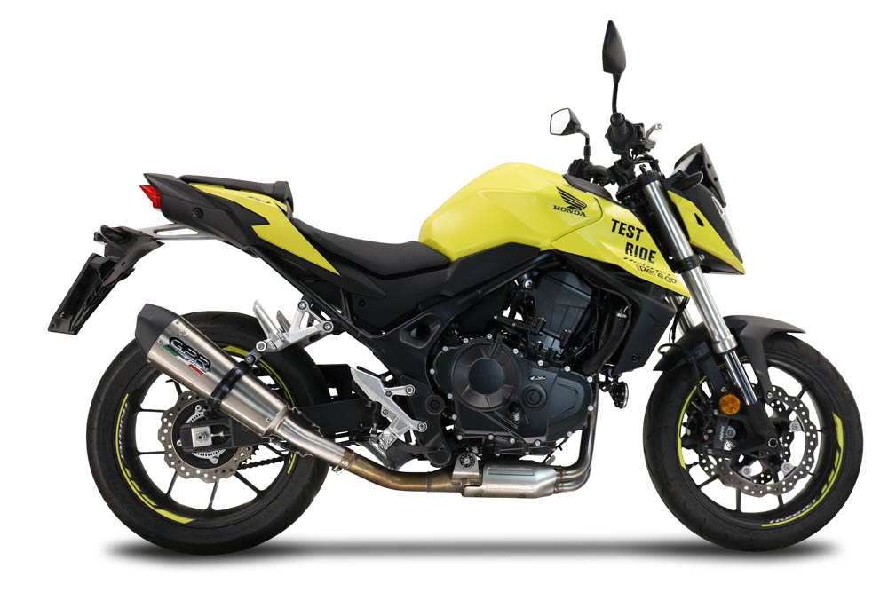 GPR pot echappement compatible avec  Honda CB 750 Hornet  2023-2024, New Grand Prix Evo Titanium, Échappement légal, homologué,silencieux avec db killer amovible et tuyau de liaison spécifique 