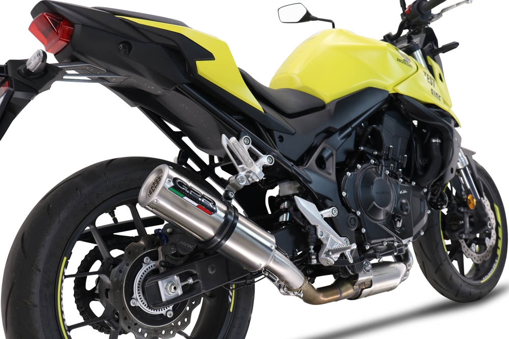 Pot echappement compatible avec Honda CB 750 Hornet 2023-2024, M3 Inox , Échappement légal, homologué,silencieux avec db killer amovible et tuyau de liaison spécifique 
