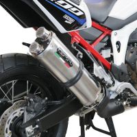 Pot echappement compatible avec Honda Crf 1000 L Africa Twin 2018-2020, Dual Inox, Échappement légal, homologué,silencieux avec db killer amovible et tuyau de liaison spécifique 