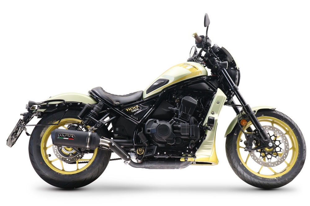 Pot echappement compatible avec Honda Cmx 1100 Rebel 2021-2024, Ghisa , Échappement légal, homologué,silencieux avec db killer amovible et tuyau de liaison spécifique 