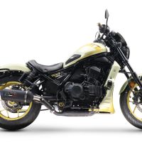 Pot echappement compatible avec Honda Cmx 1100 Rebel 2021-2024, Ghisa , Échappement légal, homologué,silencieux avec db killer amovible et tuyau de liaison spécifique 