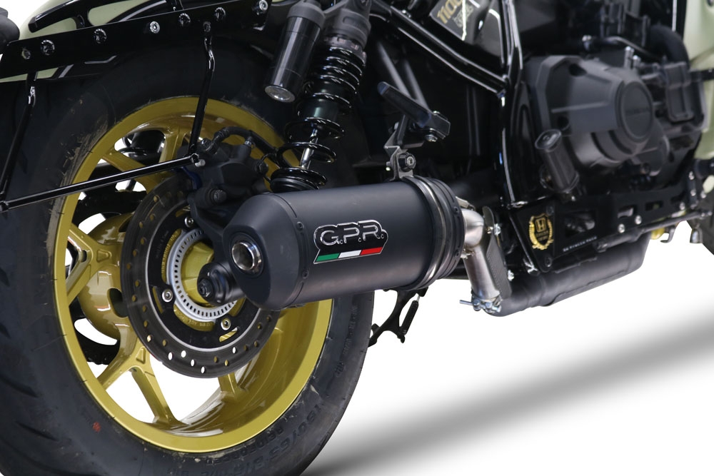 Pot echappement compatible avec Honda Cmx 1100 Rebel 2021-2024, Ghisa , Échappement légal, homologué,silencieux avec db killer amovible et tuyau de liaison spécifique 