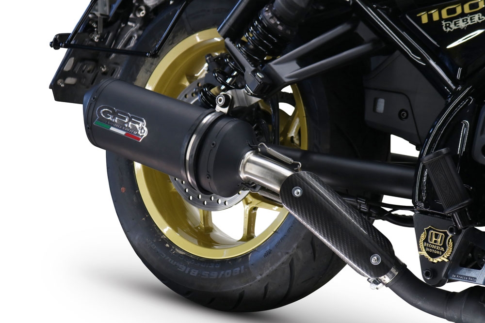 Pot echappement compatible avec Honda Cmx 1100 Rebel 2021-2024, Ghisa , Échappement légal, homologué,silencieux avec db killer amovible et tuyau de liaison spécifique 