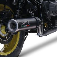 Pot echappement compatible avec Honda Cmx 1100 Rebel 2021-2024, M3 Black Titanium, Échappement légal, homologué,silencieux avec db killer amovible et tuyau de liaison spécifique 