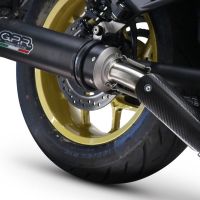 Pot echappement compatible avec Honda Cmx 1100 Rebel 2021-2024, M3 Black Titanium, Échappement légal, homologué,silencieux avec db killer amovible et tuyau de liaison spécifique 