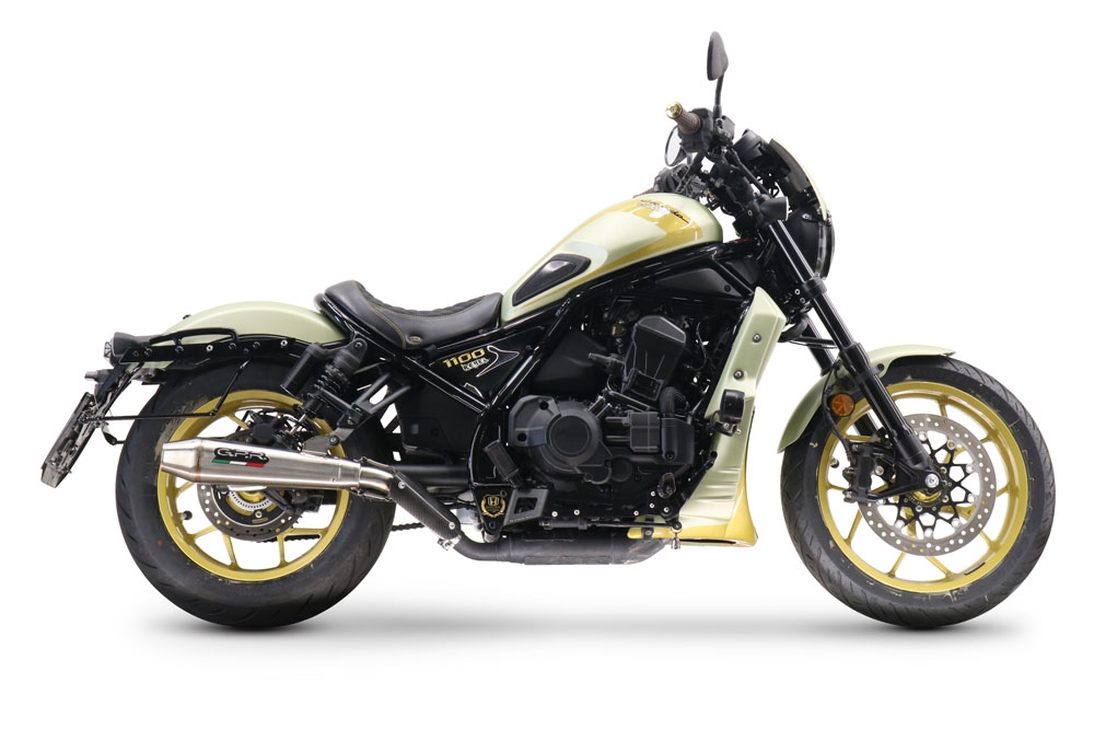 Pot echappement compatible avec Honda Cmx 1100 Rebel 2021-2024, Ultracone, Échappement légal, homologué,silencieux avec db killer amovible et tuyau de liaison spécifique 