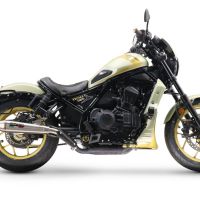 Pot echappement compatible avec Honda Cmx 1100 Rebel 2021-2024, Ultracone, Échappement légal, homologué,silencieux avec db killer amovible et tuyau de liaison spécifique 