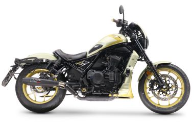 Pot echappement compatible avec Honda Cmx 1100 Rebel 2021-2024, Ultracone Nero, Échappement légal, homologué,silencieux avec db killer amovible et tuyau de liaison spécifique 