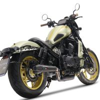 Pot echappement compatible avec Honda Cmx 1100 Rebel 2021-2024, Ultracone Nero, Échappement légal, homologué,silencieux avec db killer amovible et tuyau de liaison spécifique 