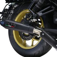 Pot echappement compatible avec Honda Cmx 1100 Rebel 2021-2024, Ultracone Nero, Échappement légal, homologué,silencieux avec db killer amovible et tuyau de liaison spécifique 