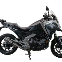 Pot echappement compatible avec Honda Nc 750 X - S Dct 2021-2023, M3 Inox , Échappement légal, homologué,silencieux avec db killer amovible et tuyau de liaison spécifique 