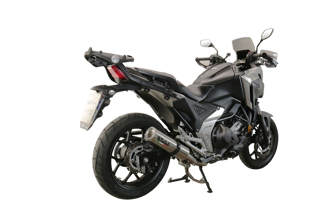 Pot echappement compatible avec Honda Nc 750 X - S Dct 2021-2023, M3 Inox , Échappement légal, homologué,silencieux avec db killer amovible et tuyau de liaison spécifique 