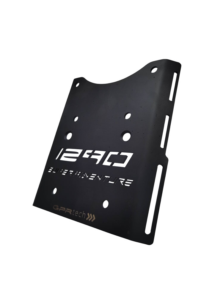 Top case en aluminium, couleur argent avec plaque spécifique incluse Top-case GPR TECH compatible avec  Ktm Lc 8 1290 Super Adventure R/S 2021/2024 e5
