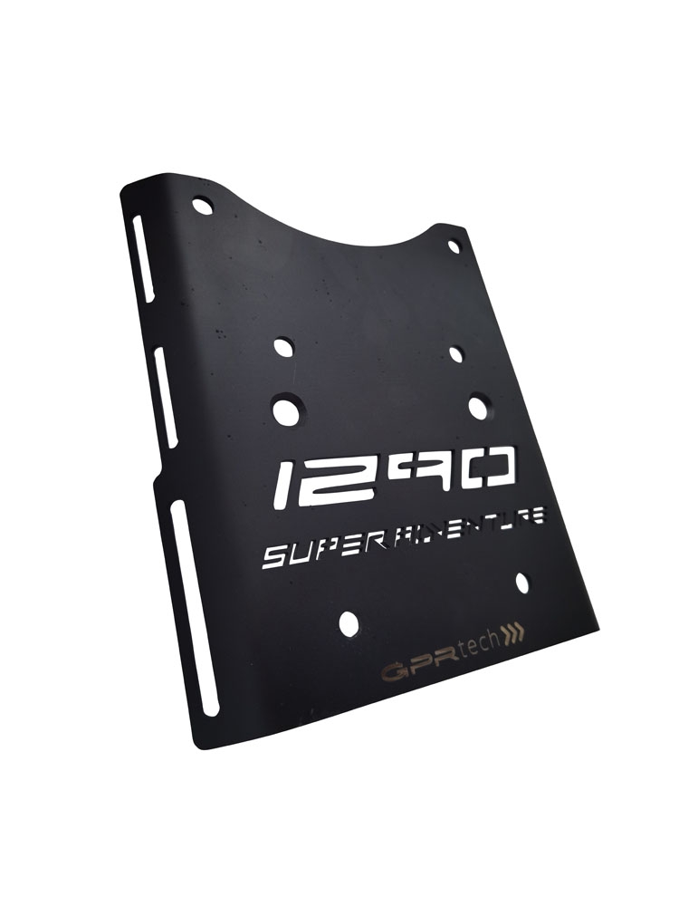 Top case en aluminium, couleur argent avec plaque spécifique incluse Top-case GPR TECH compatible avec  Ktm Lc 8 1290 Super Adventure R/S 2021/2024 e5