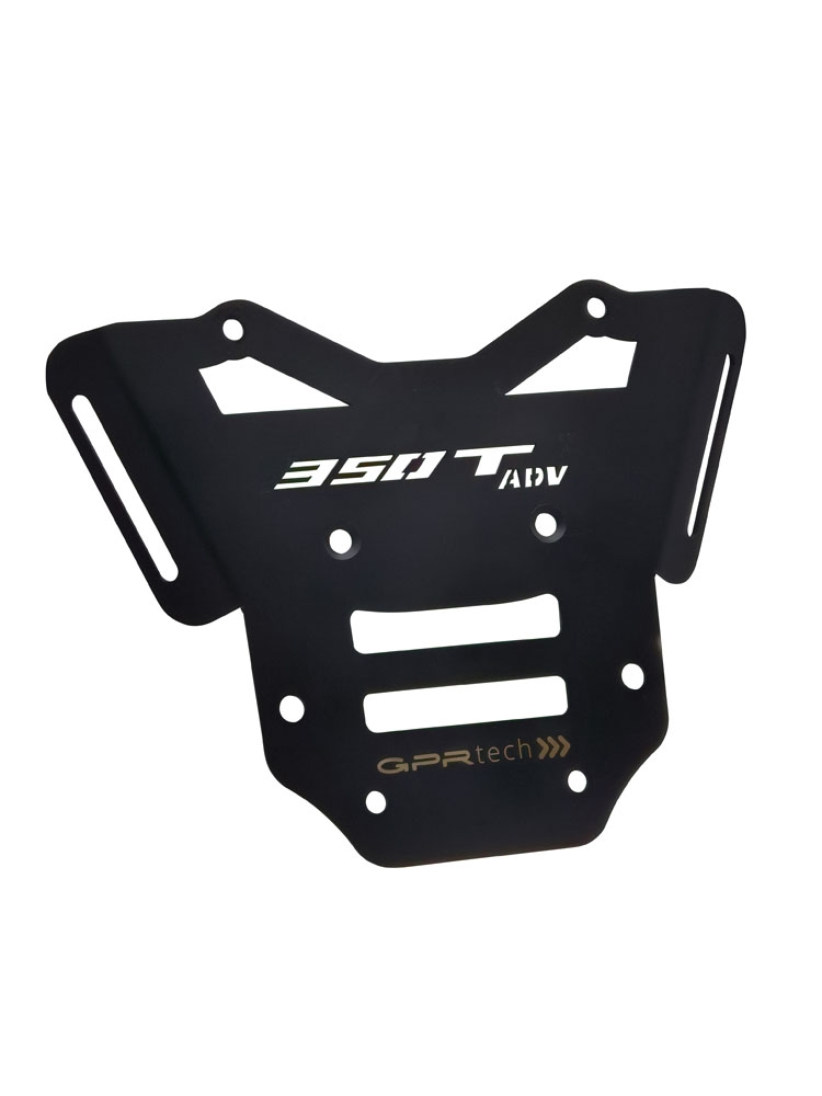 Top case en aluminium, couleur argent avec plaque spécifique incluse Top-case GPR TECH compatible avec  Zontes 350 T1 ADV 2022/2024 e5